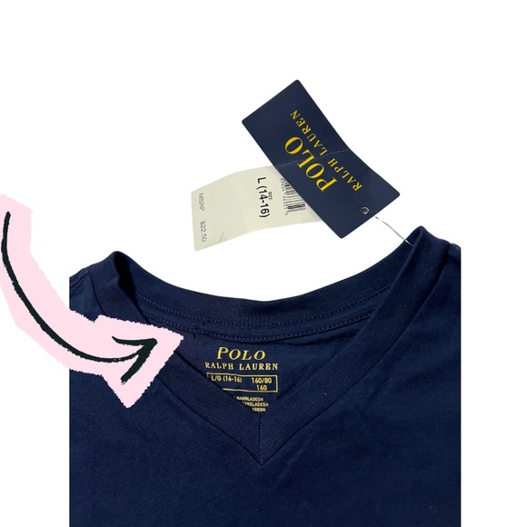 Polo Ralph Lauren Boys Blue Long Sleeve Tee – Size Large (14-16) - Picture 2 of 2